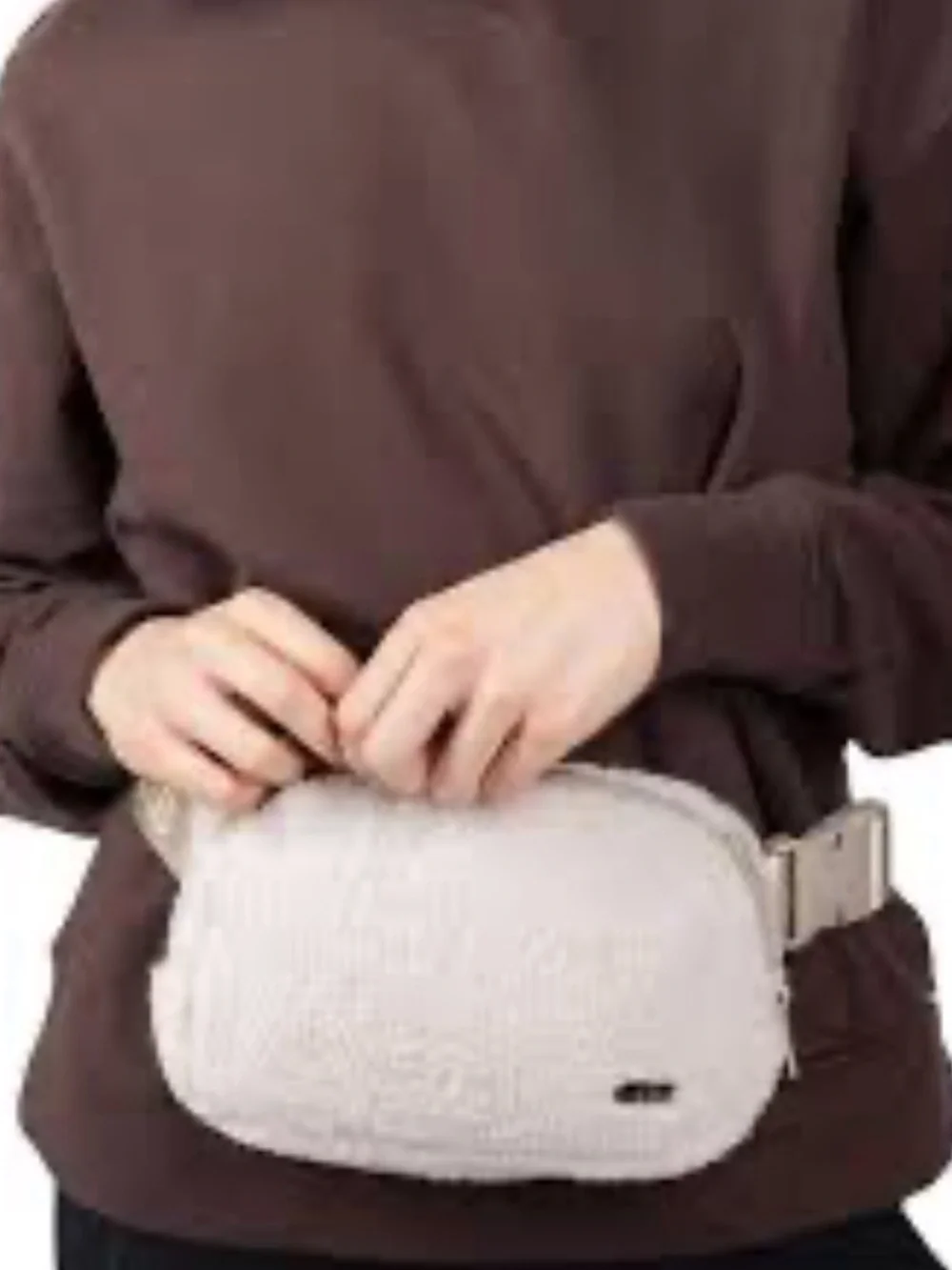 Lolë Unisex Fleece Belt/ Bum Bag – Cream/Tan NEW WITH TAGS
